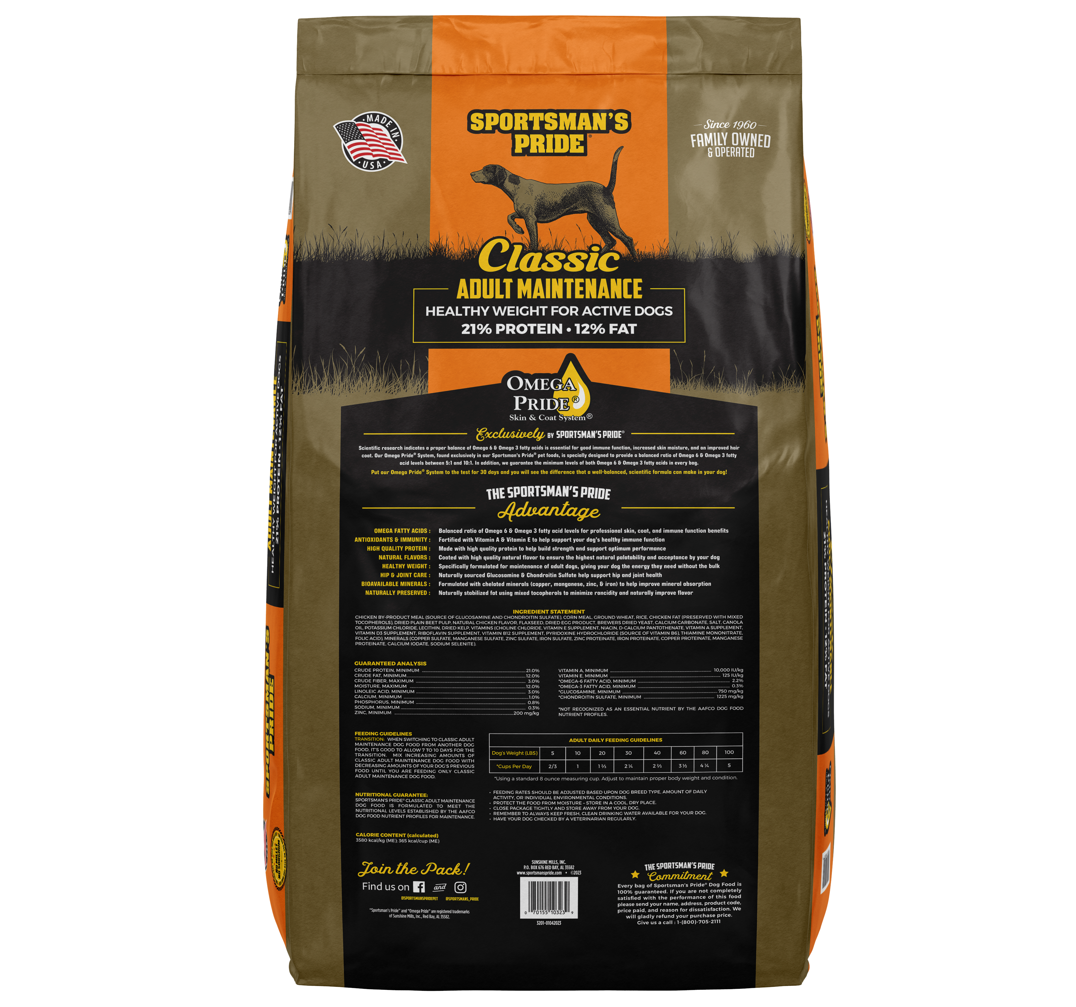 Sportsmans pride classic adult maintenance dog food