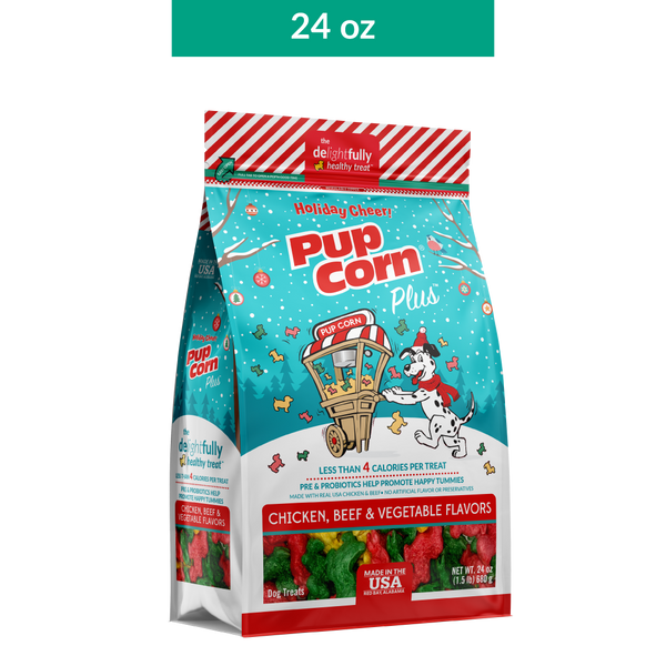 Limited-Edition Christmas Dog Treats - Pup Corn Plus Holiday Cheer