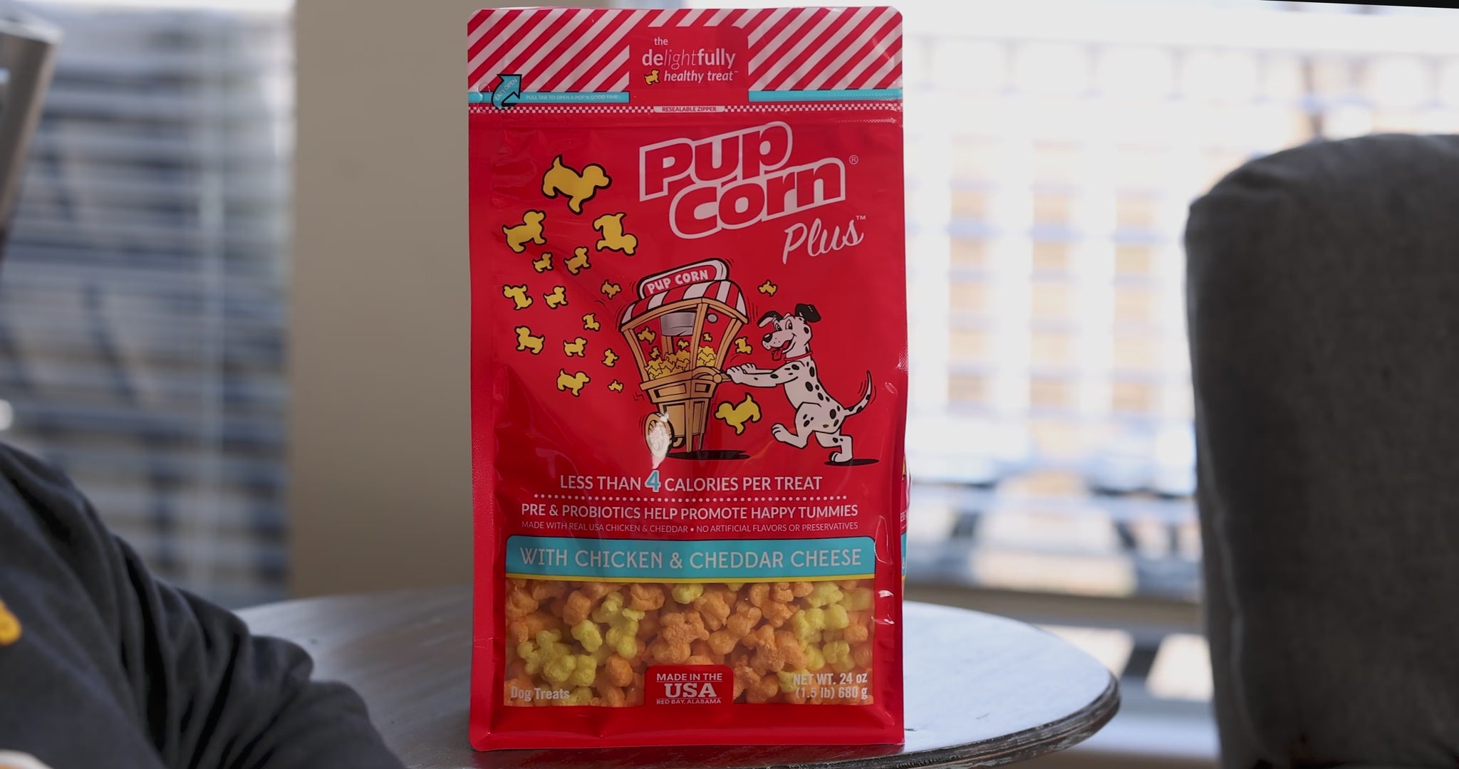 ドッグフード PLU-S Pup Corn : Low Calorie Snacks for Dogs with Chicken & Cheddar