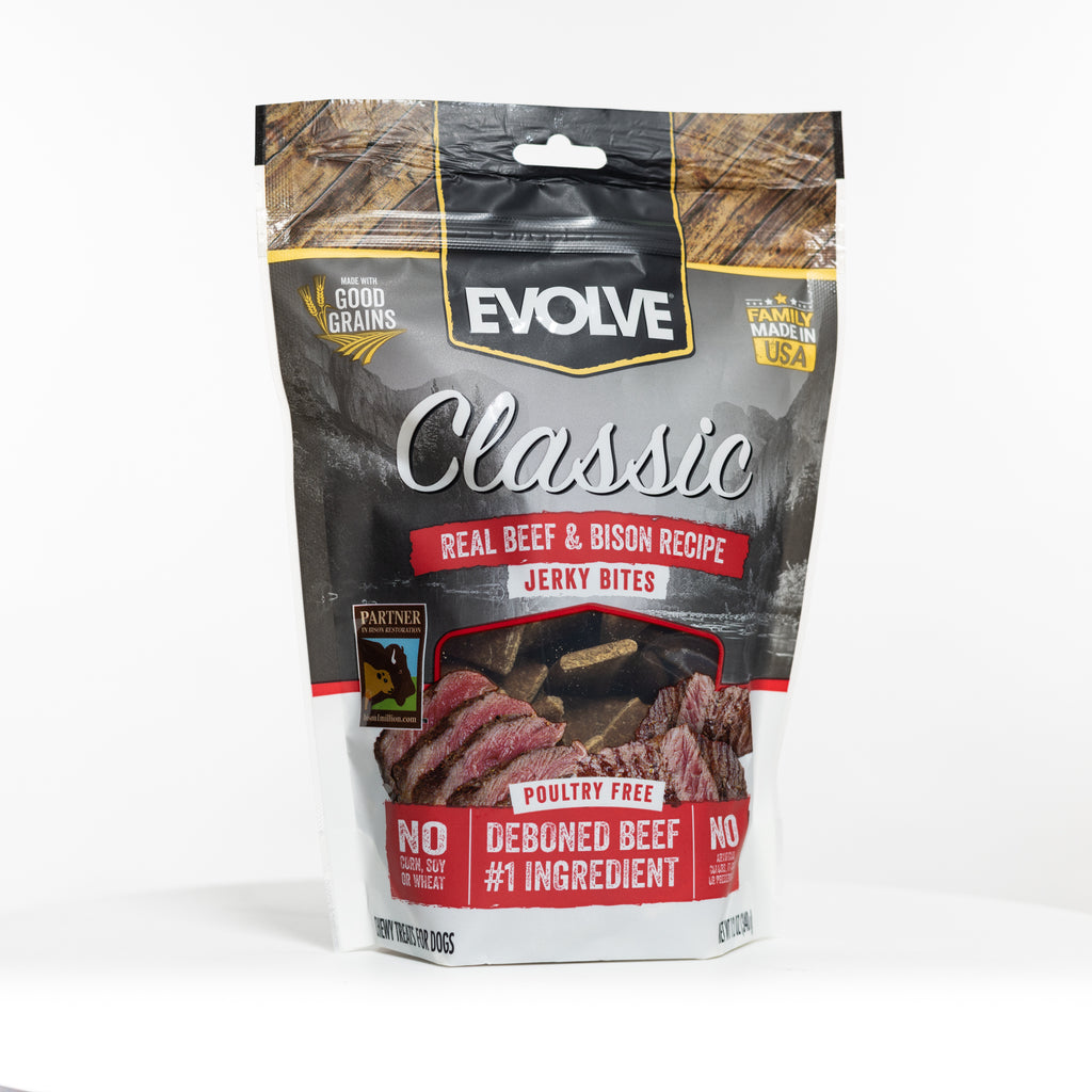 Classic Beef & Bison Jerky Bites | 12 oz | Evolve