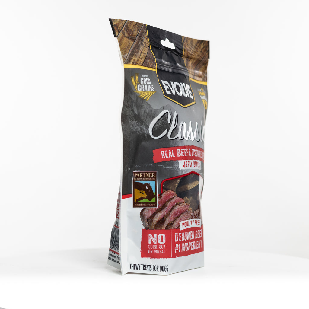 Classic Beef & Bison Jerky Bites | 12 oz | Evolve