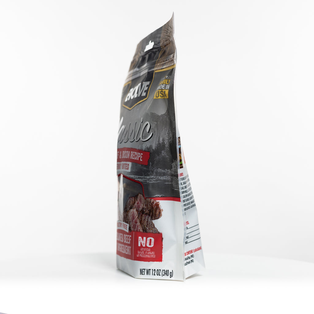 Classic Beef & Bison Jerky Bites | 12 oz | Evolve