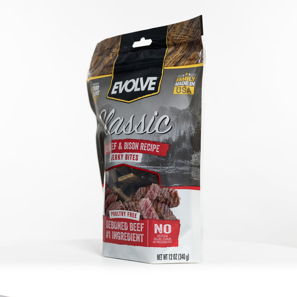 Classic Beef & Bison Jerky Bites | 12 oz | Evolve