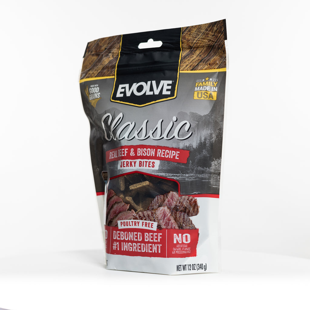 Classic Beef & Bison Jerky Bites | 12 oz | Evolve