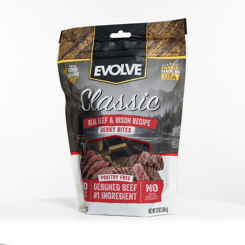 Classic Beef & Bison Jerky Bites | 12 oz | Evolve