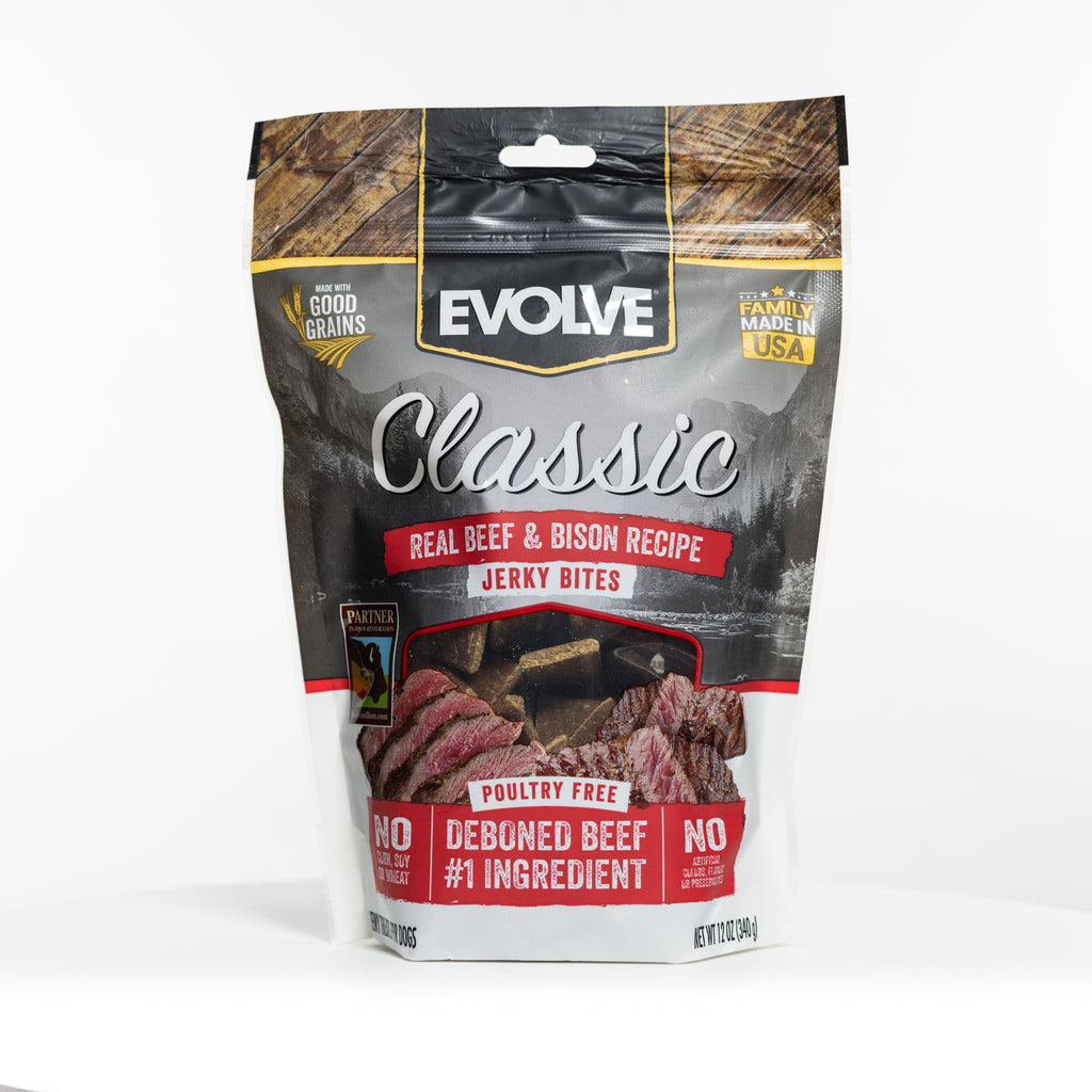 Classic Beef & Bison Jerky Bites | 12 oz | Evolve