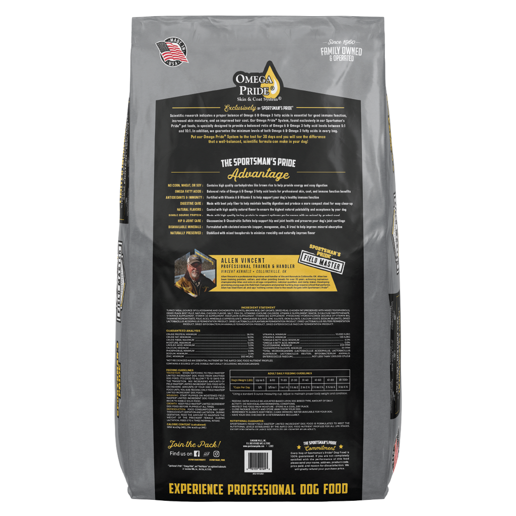 Sportsman's Pride Field Master Limited Ingredient Dry Dog Food | 40 LB