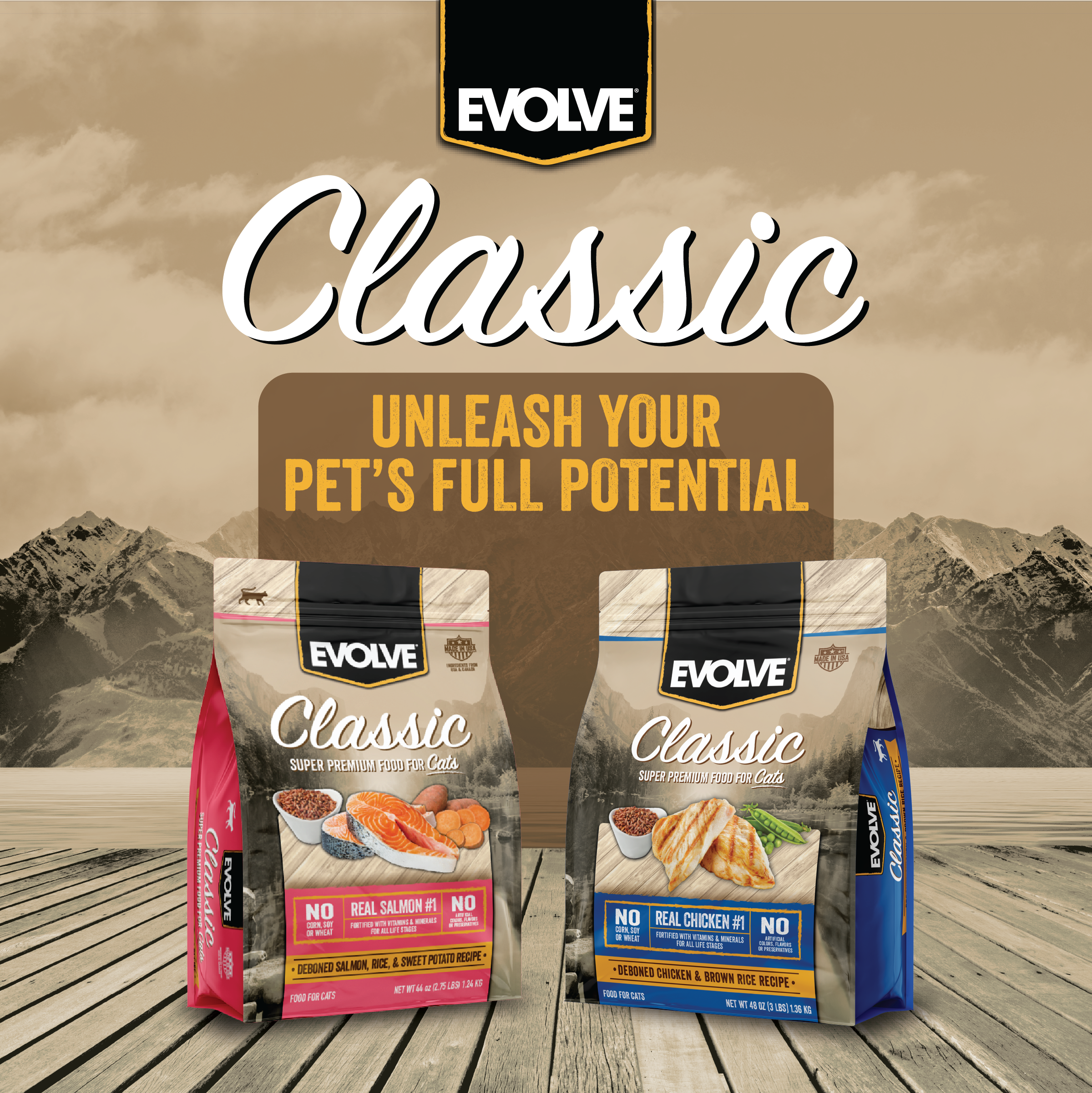 Classic dry cat food