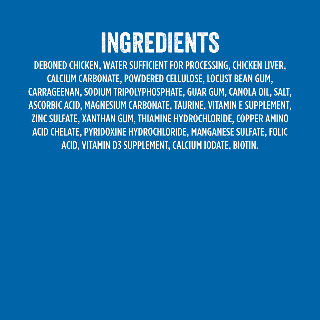 Chicken wet cat food ingredients