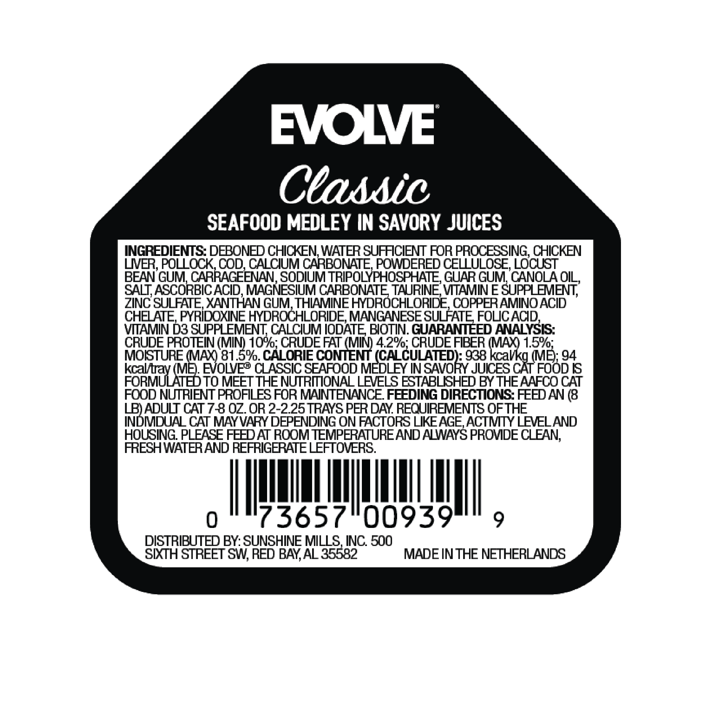 seafood cat food back panel