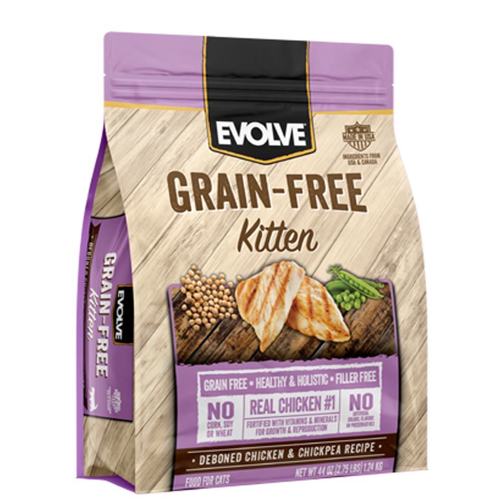 Evolve Grain Free Kitten Formula Dry Cat Food | 2.75 LB