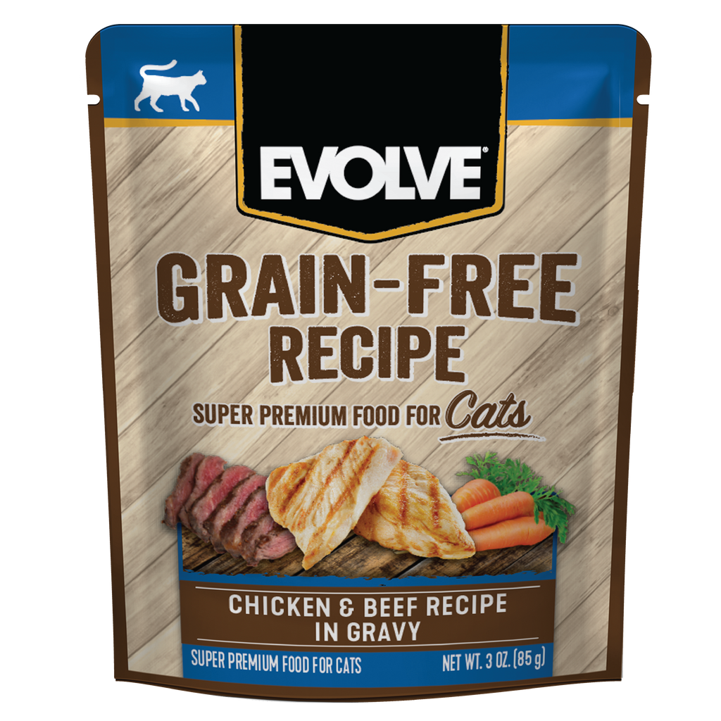 Grain Free Chicken & Beef in Gravy Wet Cat Food, 3 oz, Front Panel