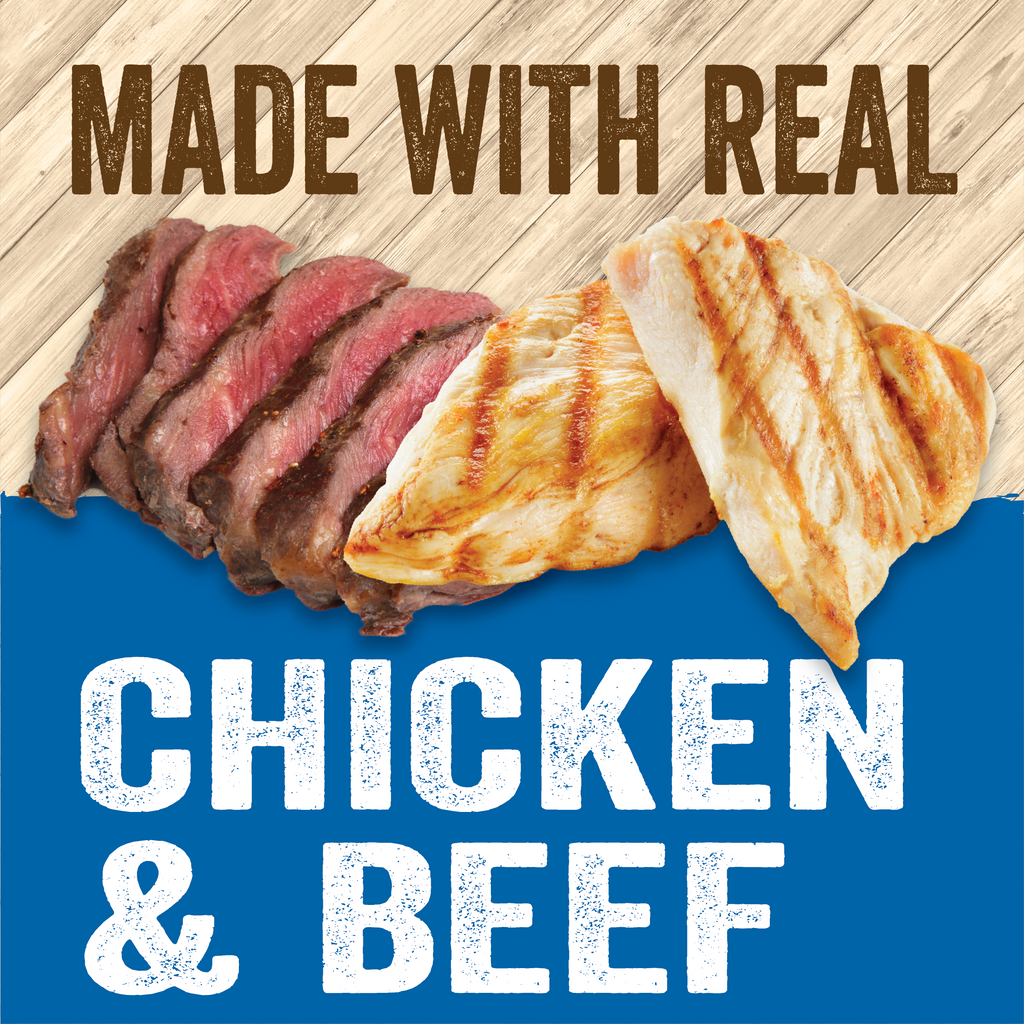 made with real chicken and beef