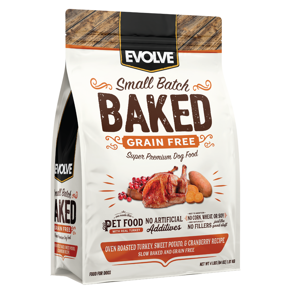 Grain Free Turkey, Sweet Potato, & Cranberry Baked Dog Food, 4 LB