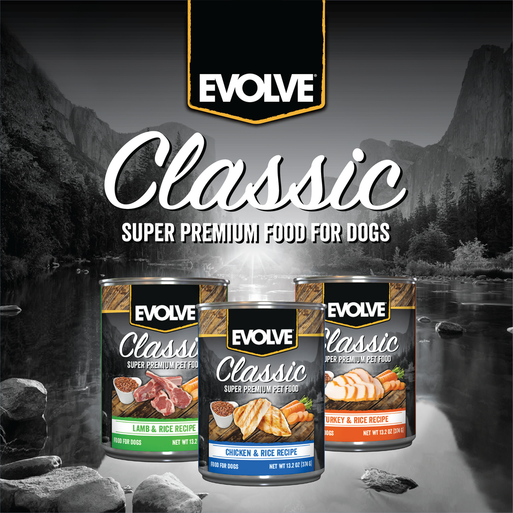 Evolve Classic Chicken & Rice Recipe Wet Dog Food | 13.2 oz - 12 pk