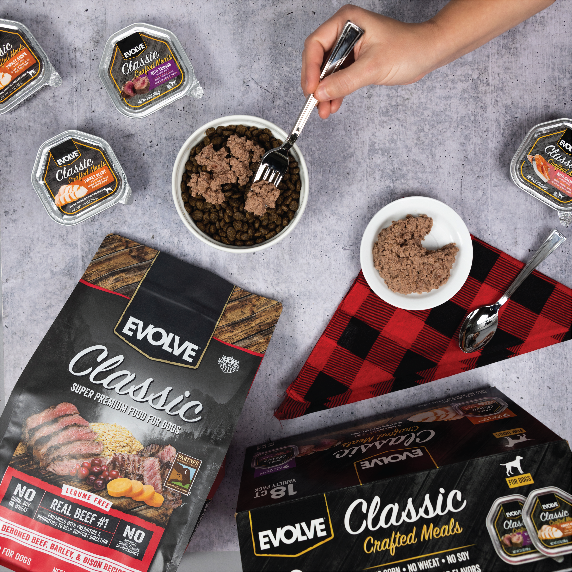 Evolve classic shop wet dog food