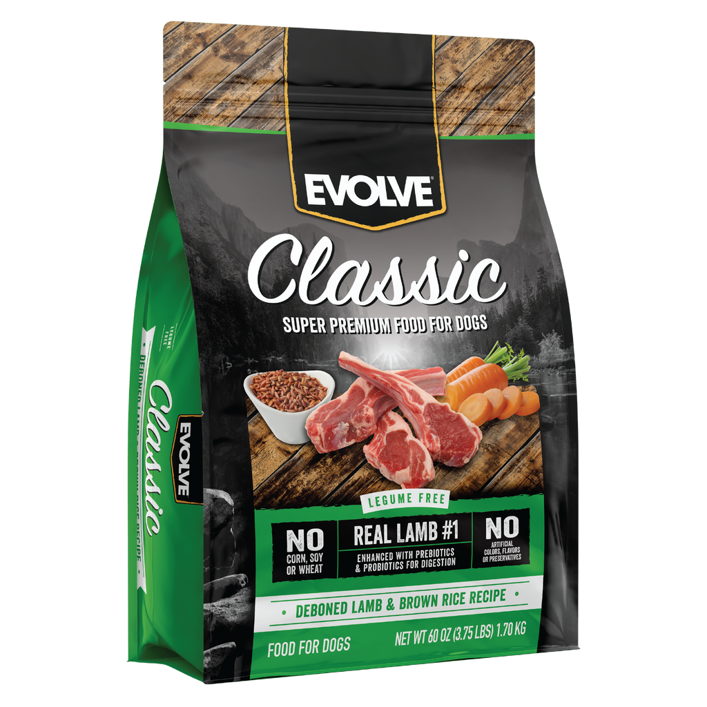 Evolve Classic Lamb & Brown Rice Recipe Dry Dog Food | 3.75 LB, 14 LB