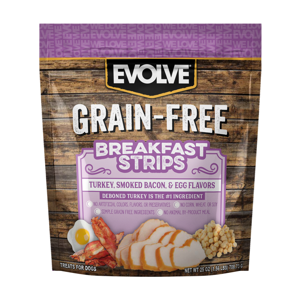 Grain Free Breakfast Strips Dog Treats  in 25 oz 