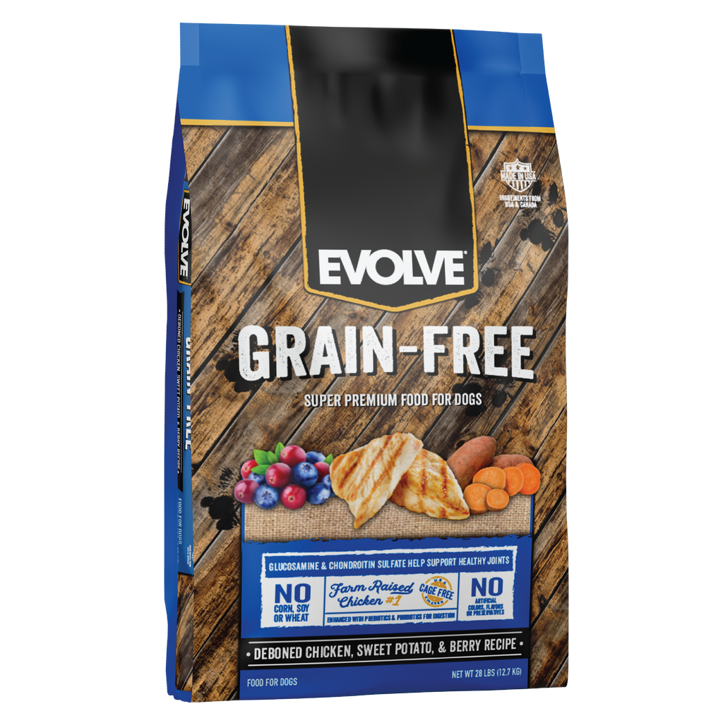 Evolve grain sales free puppy food