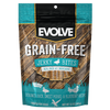Evolve Grain Free Duck, Sweet Potato & Blueberry Recipe Jerky Bites Soft Dog Treats | 12 oz