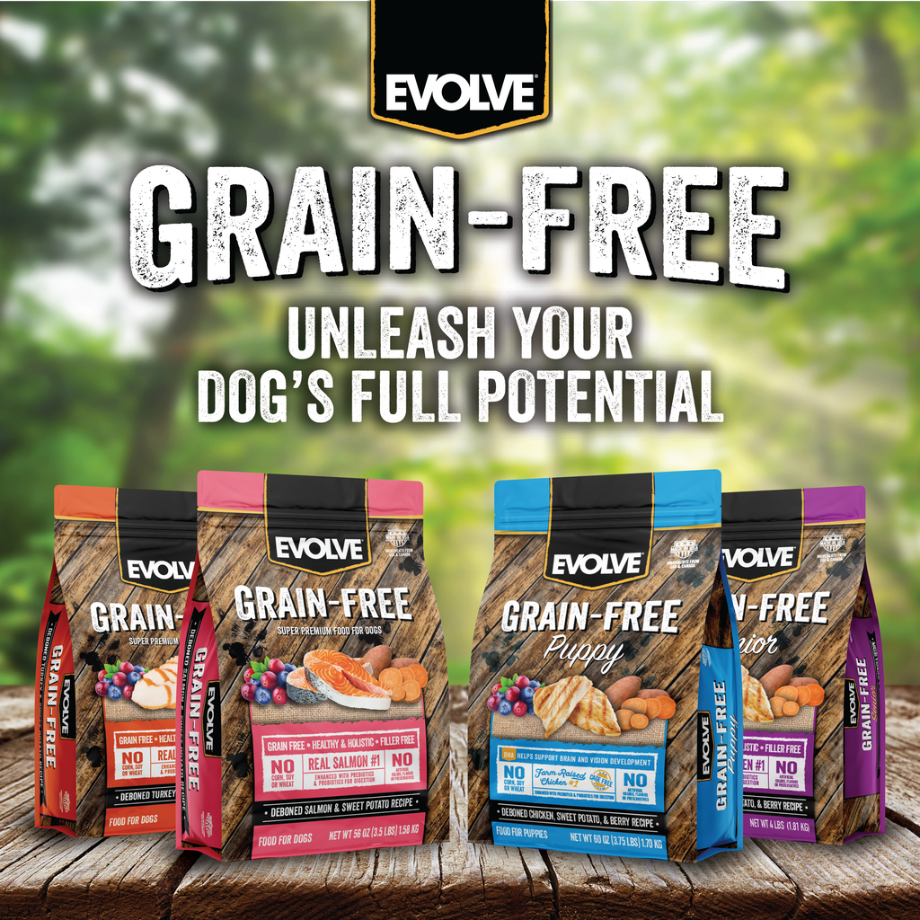 Evolve Grain Free Duck, Sweet Potato & Venison Recipe Dry Dog Food | 3.5 LB, 11 LB