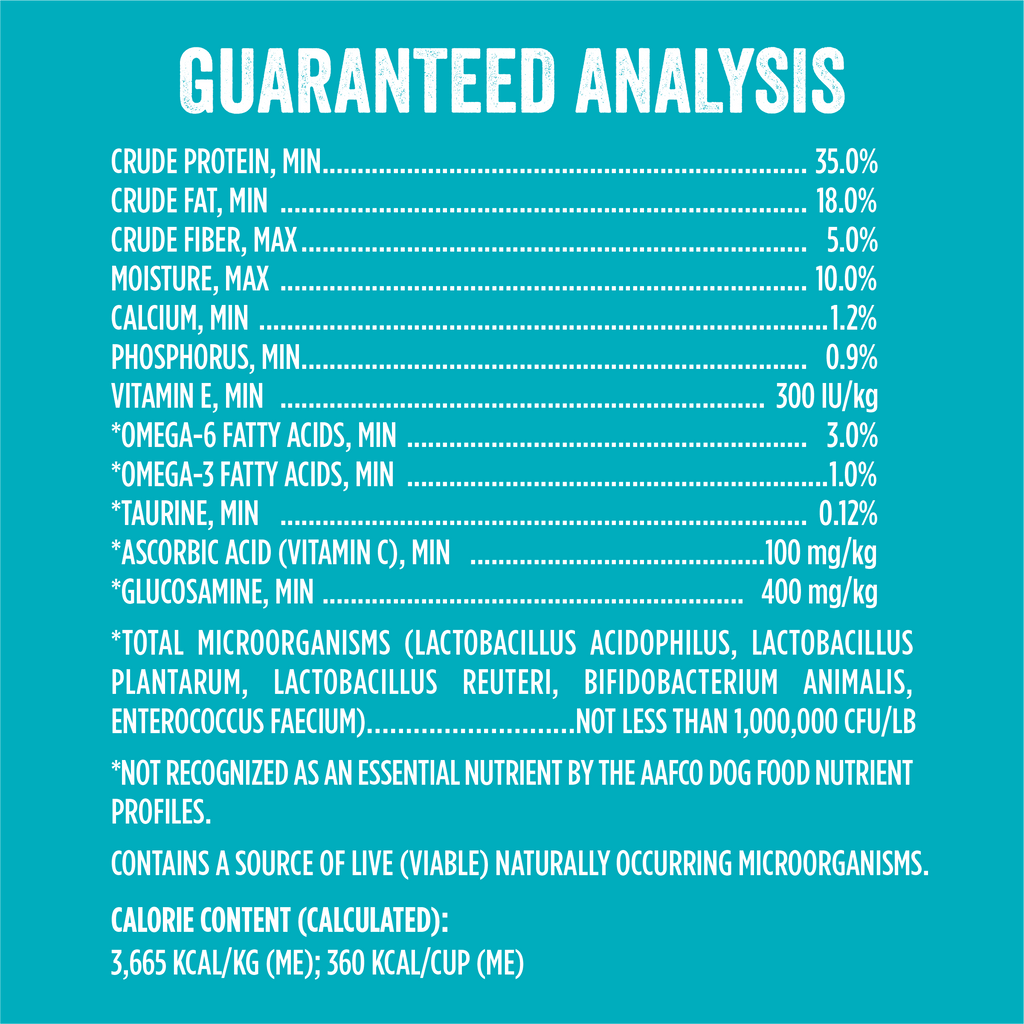 dog food duck and sweet potato guaranteed analysis