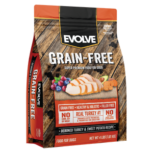 turkey grain free dog food, 4 LB - front panel