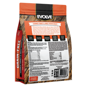 turkey grain free dog food, 4 LB - back panel