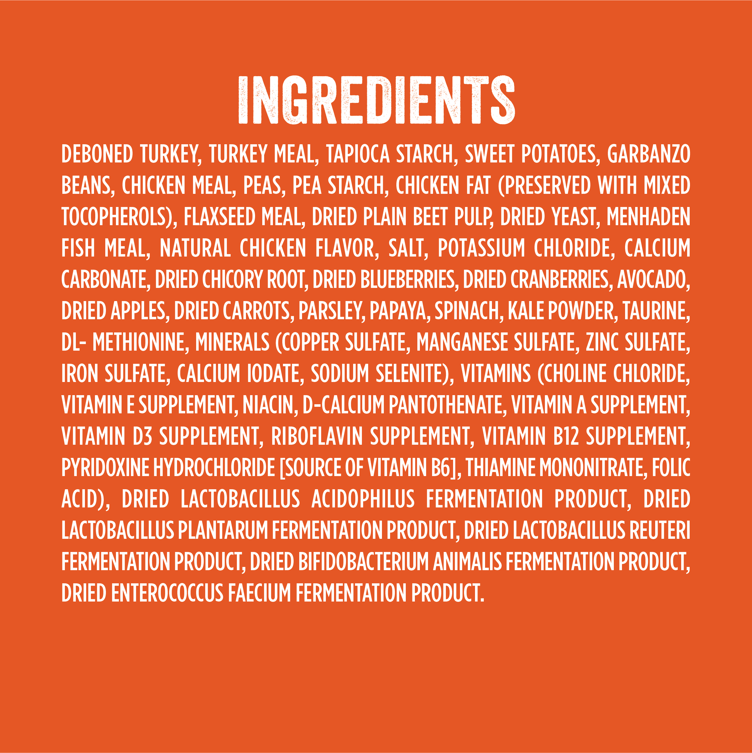 best turkey dry dog food ingredients