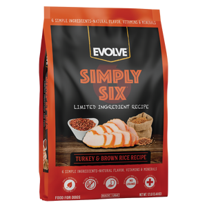 turkey and brown rice dog food, 12 LB - Front Panel
