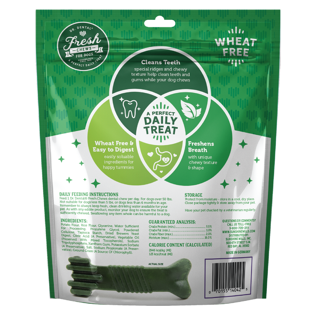 Dr. Dental Fresh Chews Large Dental Dog Treats 12 ct