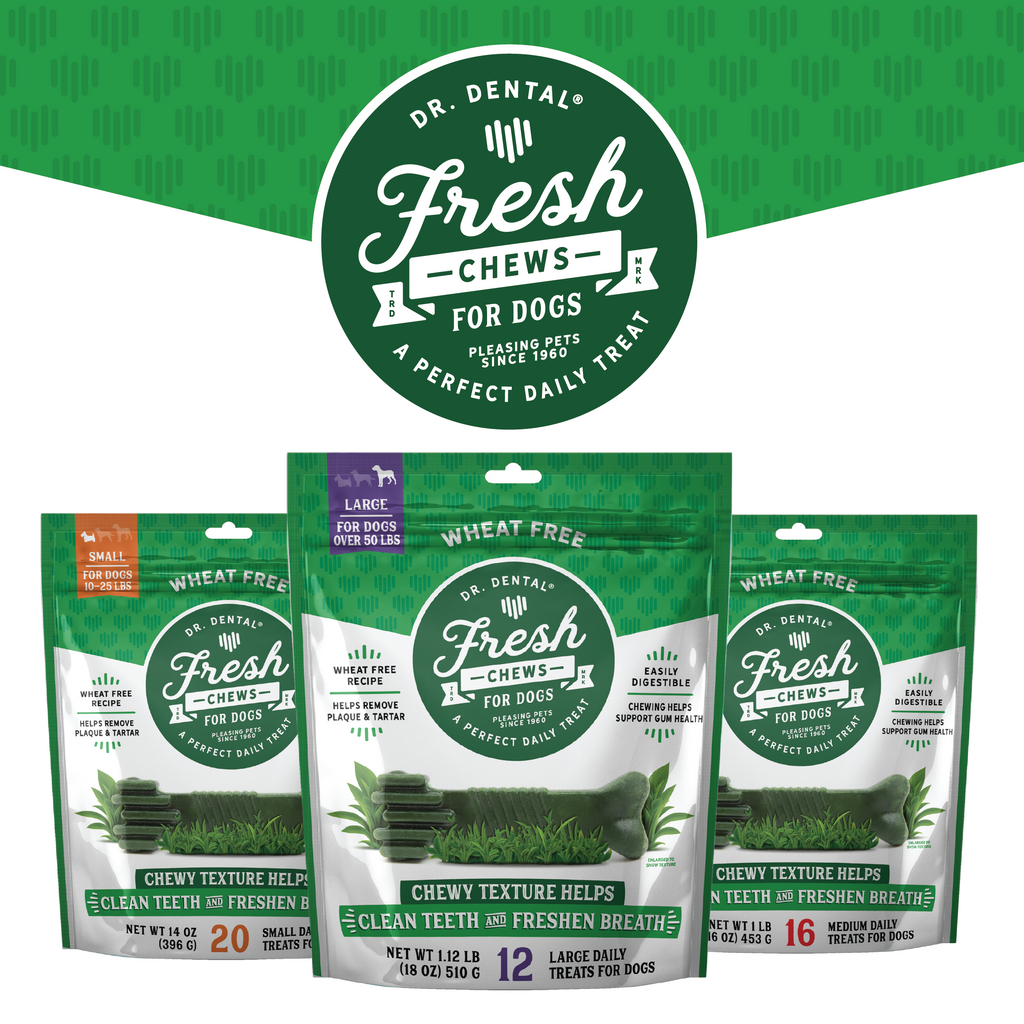 Dr. Dental Fresh Chews Large Dental Dog Treats 12 ct