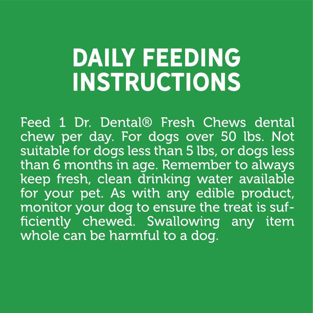 Dr. Dental Fresh Chews Large Dental Dog Treats 12 ct