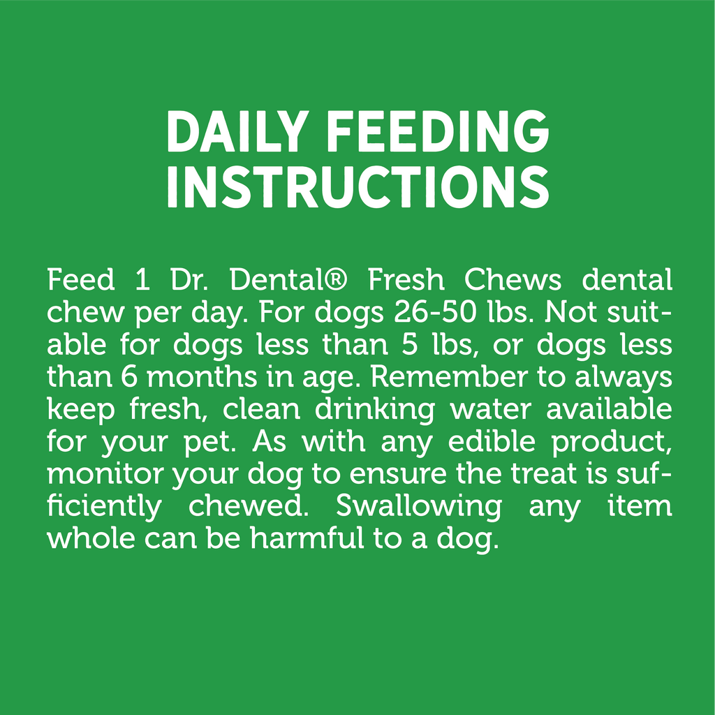 Dr. Dental Fresh Chews Small Dental Dog Treats 20 ct