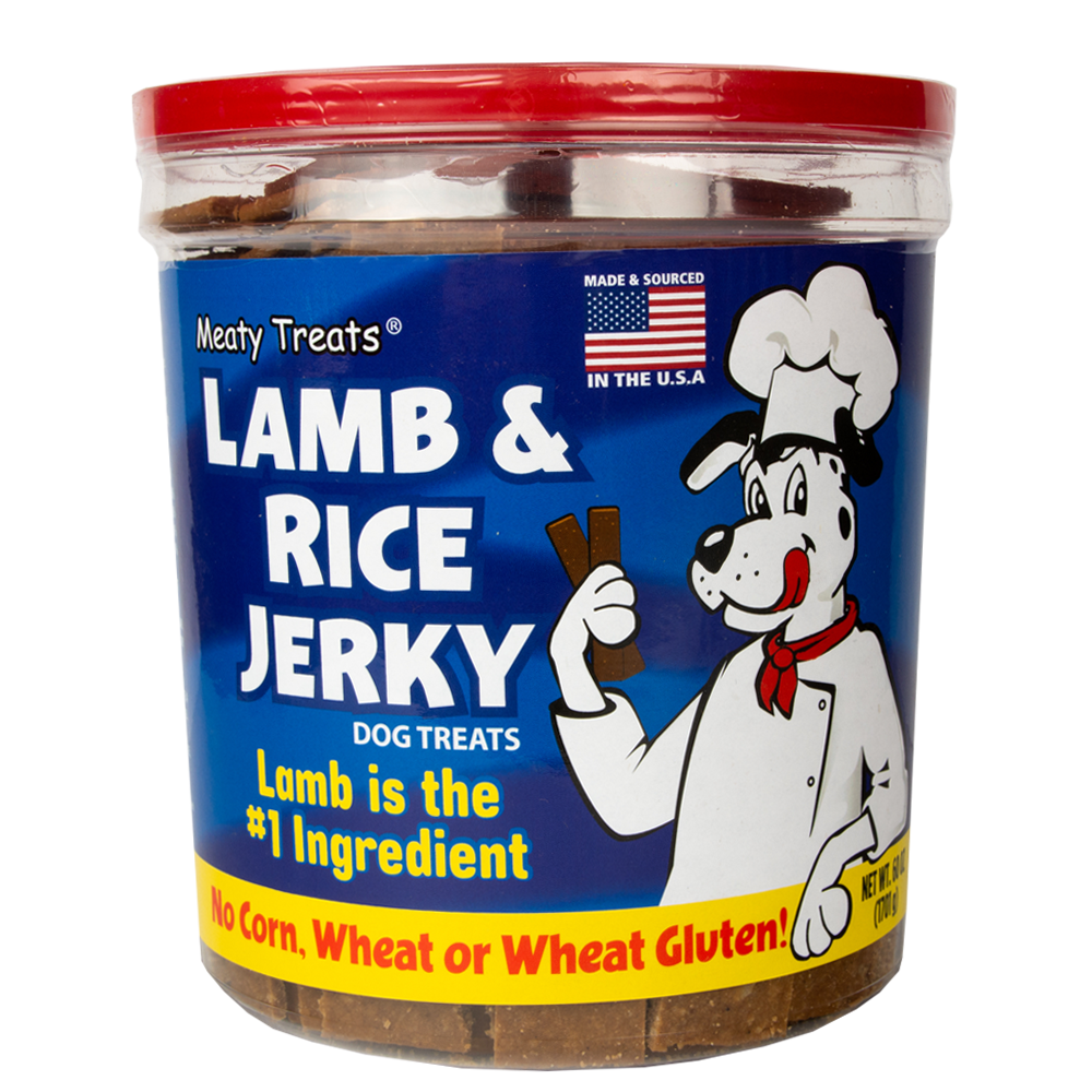 Meaty Treats Lamb & Rice Jerky Strips Soft Dog Treats | 60 oz