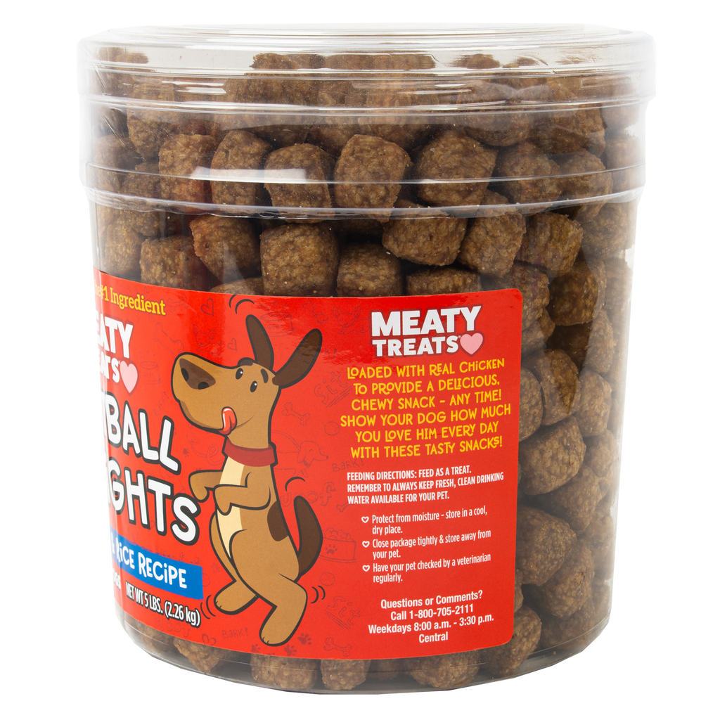 Meatball Delights Chicken Dog Treats | 4 LB | Meaty Treats