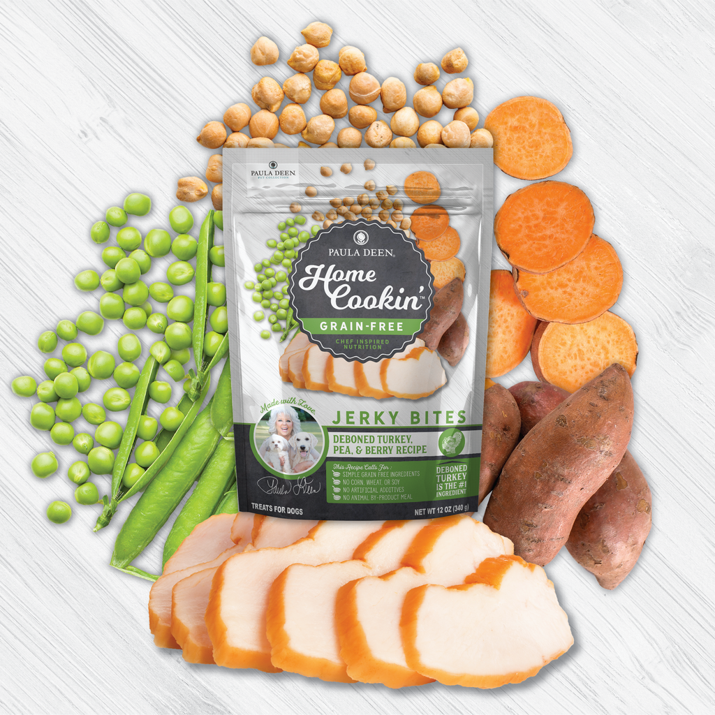 Paula Deen's Home Cookin' Jerky Bites are delicious grain free soft dog
