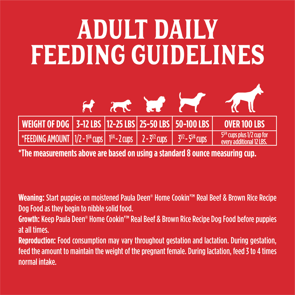 Paula Deen Home Cookin Beef & Brown Rice Recipe Dry Dog Food | 4 LB, 12 LB
