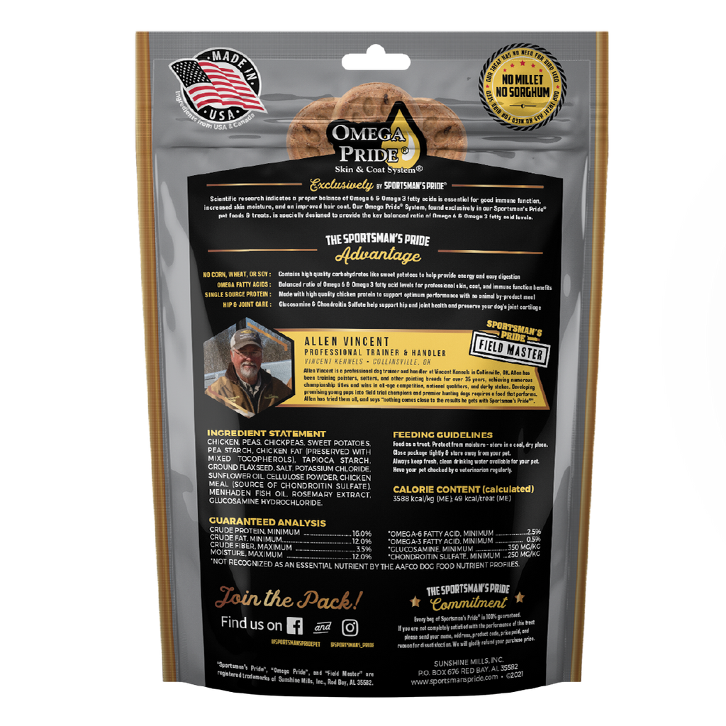 Sportsman's Pride Field Master Grain Free Healthy Hip & Joint Biscuit Dog Treats | 12 oz, 3 LB