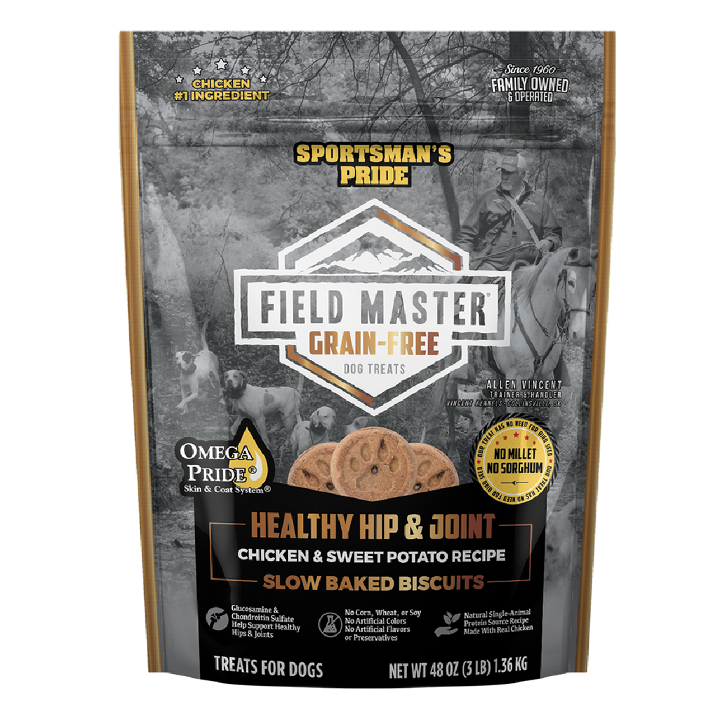 Sportsman's Pride Field Master Grain Free Healthy Hip & Joint Biscuit Dog Treats | 12 oz, 3 LB