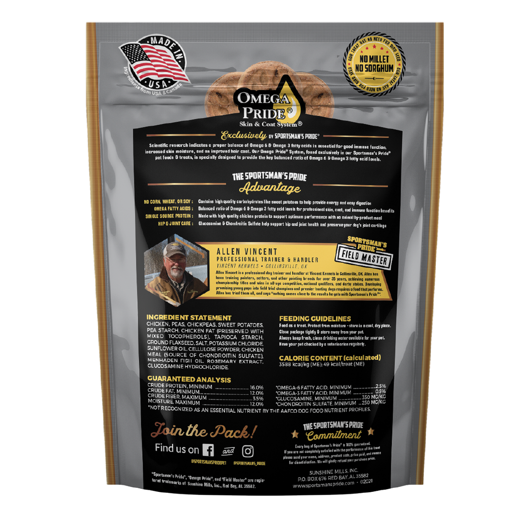 Sportsman's Pride Field Master Grain Free Healthy Hip & Joint Biscuit Dog Treats | 12 oz, 3 LB