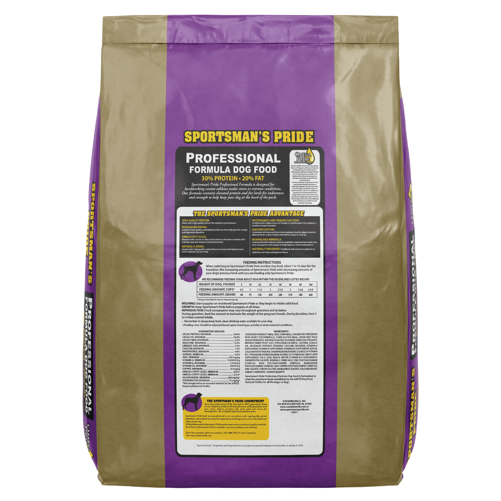 Sportsman's Pride Professional Formula Dry Dog Food | 33 LB, 40 LB