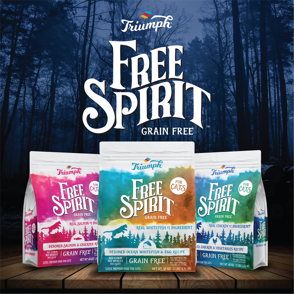 Triumph Free Spirit Grain Free Ocean Whitefish & Egg Recipe Dry Cat Food | 3 LB