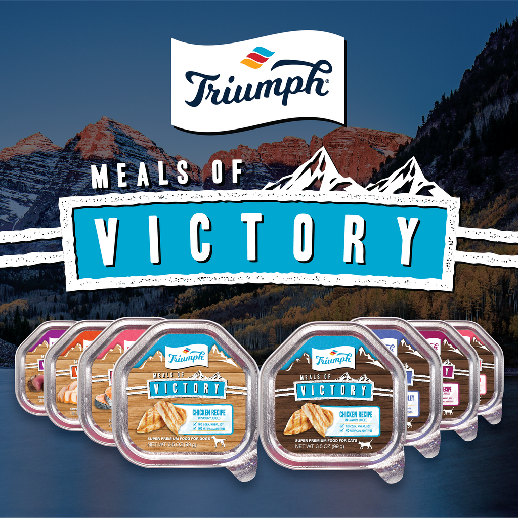 Triumph Meals of Victory Chicken Recipe Wet Cat Food | 3.5 oz - 15 pk