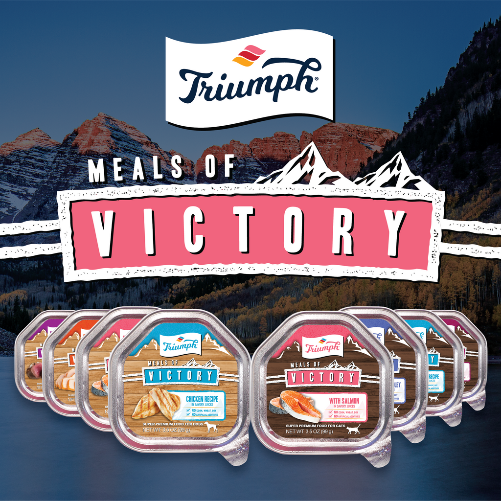 Triumph Meals of Victory Salmon Recipe Wet Cat Food | 3.5 oz - 15 pk