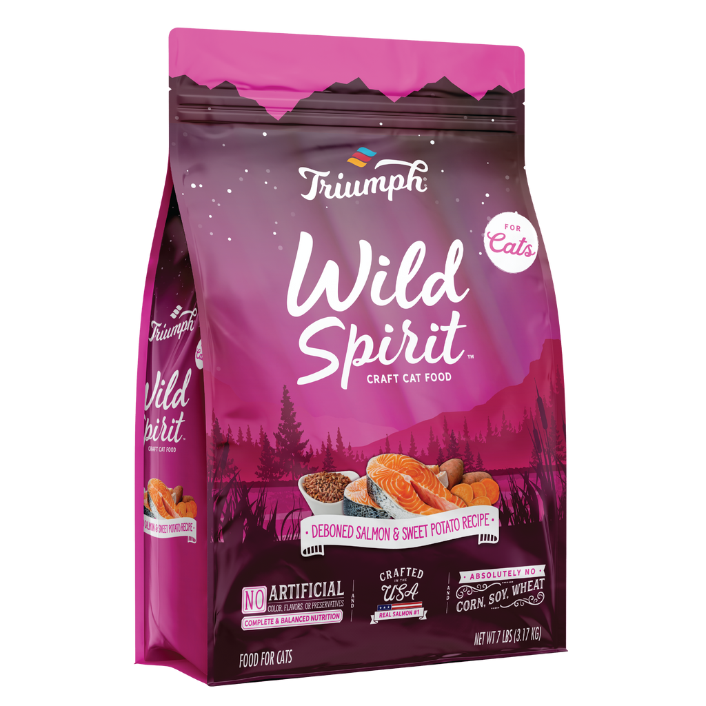 Triumph Wild Spirit Deboned Salmon & Sweet Potato Recipe Dry Cat Food | 3 LB, 7 LB