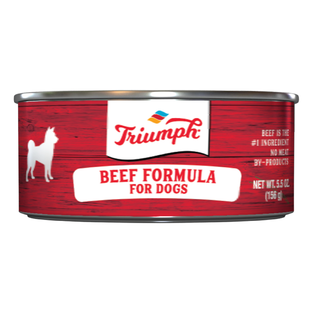 Triumph Beef Formula For Dogs Wet Dog Food | 13.2 oz - 12 pk