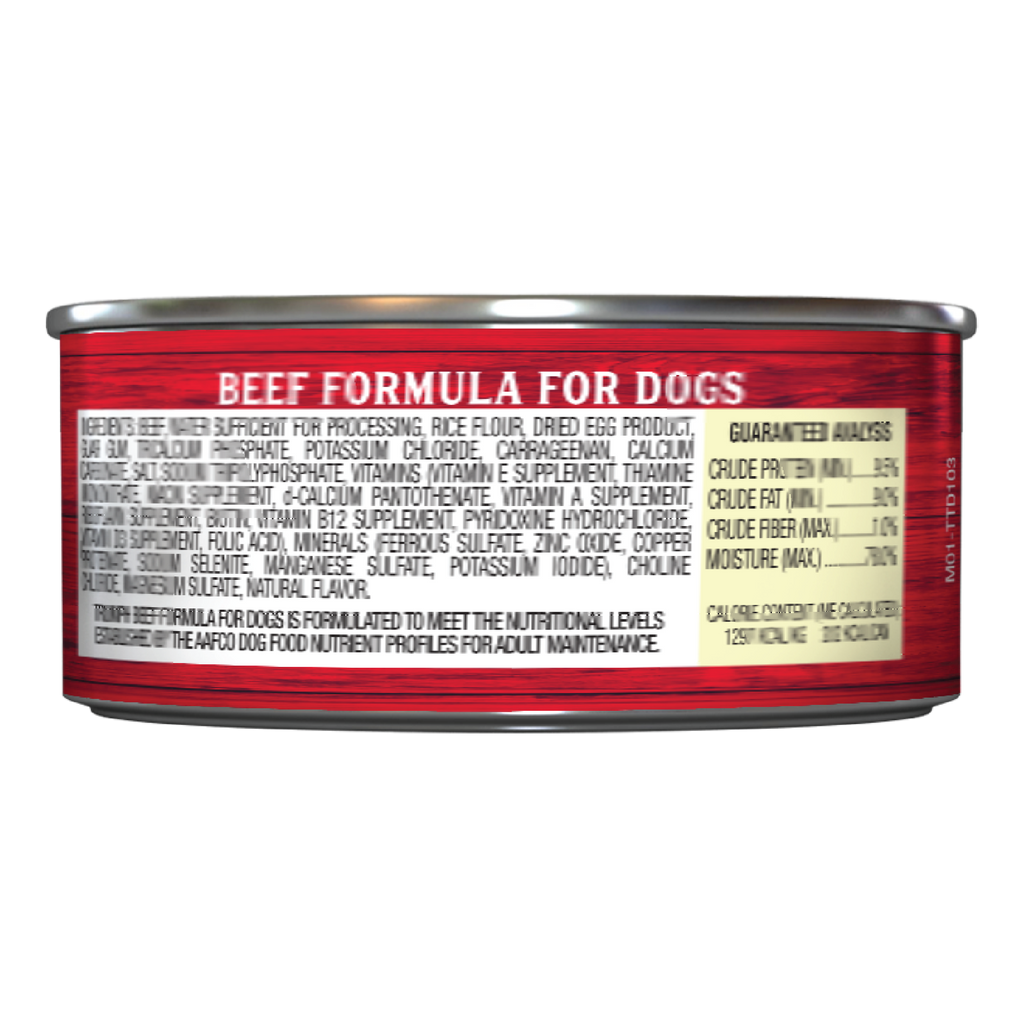 Triumph Beef Formula For Dogs Wet Dog Food | 13.2 oz - 12 pk
