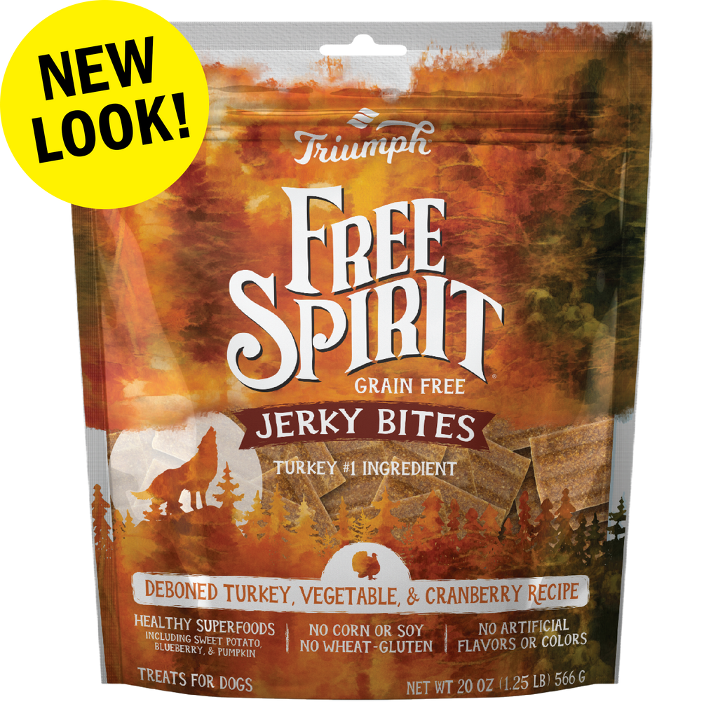 Grain Free Turkey, Vegetable & Cranberry Jerky Bites | 20 oz | Triumph