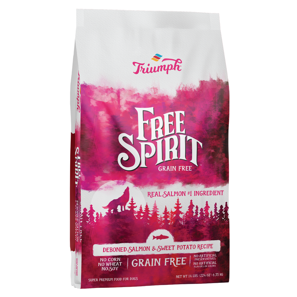 Grain Free Salmon & Sweet Potato Dog Food | 3 LB, 13 LB, 26 LB | Triumph
